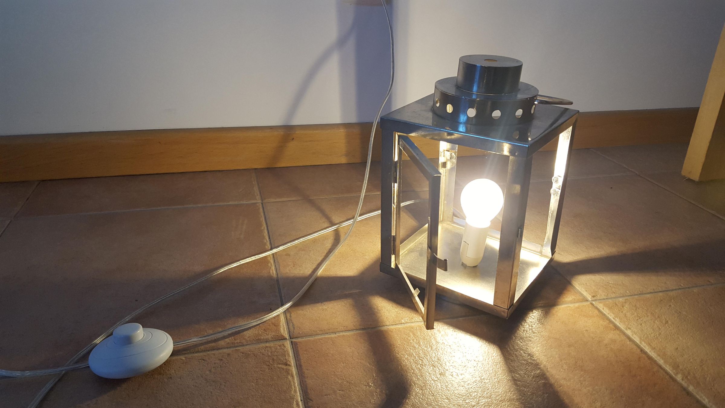 Candle Holder Into Lamp 5 Steps Instructables