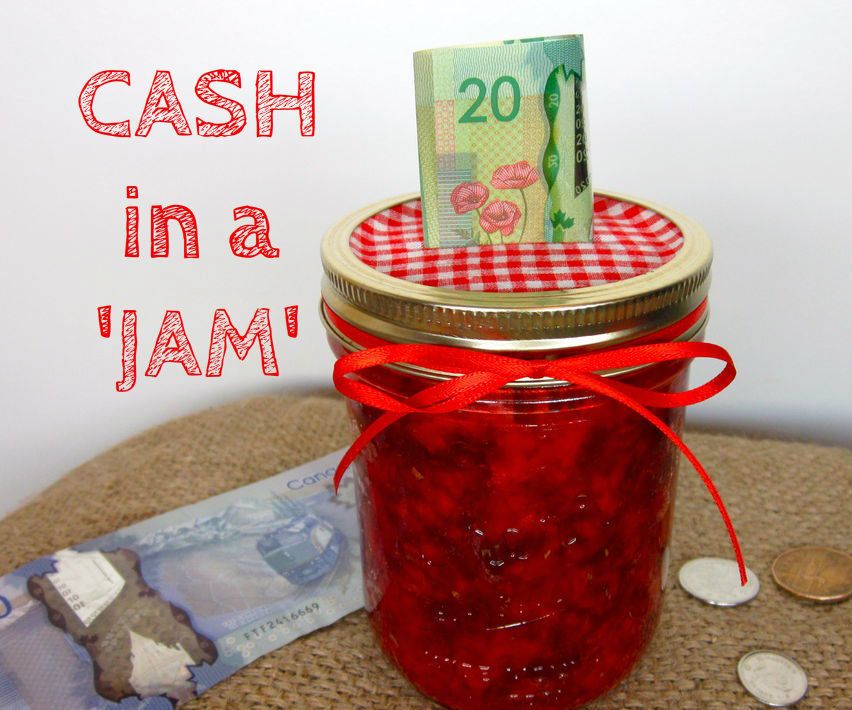 Jam Jar Piggy Bank