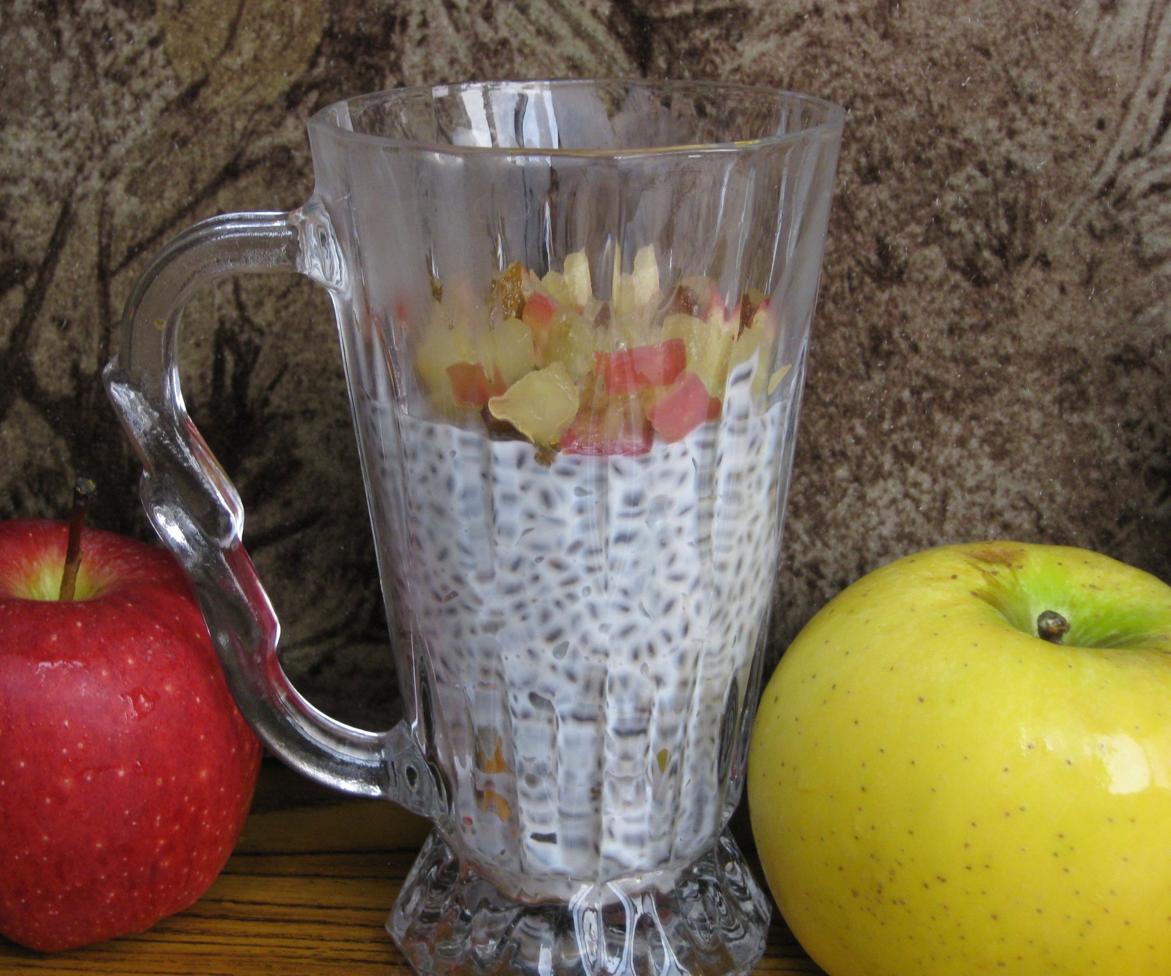Baked Honey Apple Chia Pudding
