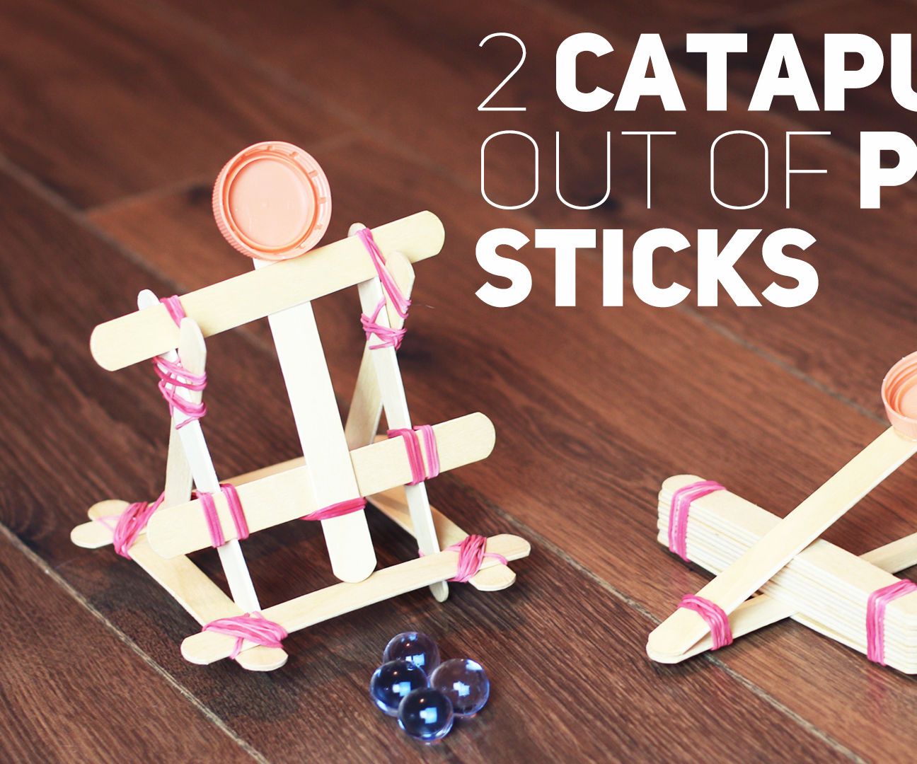 2 Catapults Out of Popsicle Sticks
