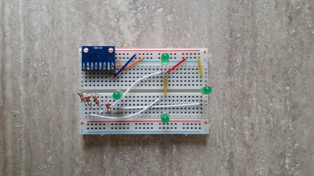 Gyroscope Led Control With Arduino : 5 Steps - Instructables