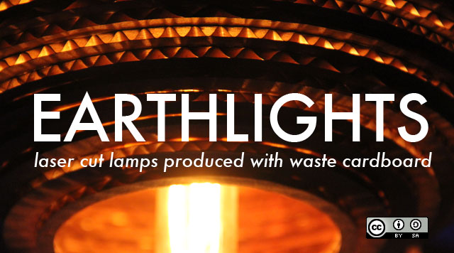 Cardboard Pendant Lamp (The Gourd)