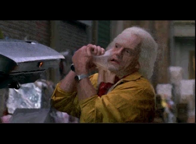 Back to the Future Skin Pull Effect