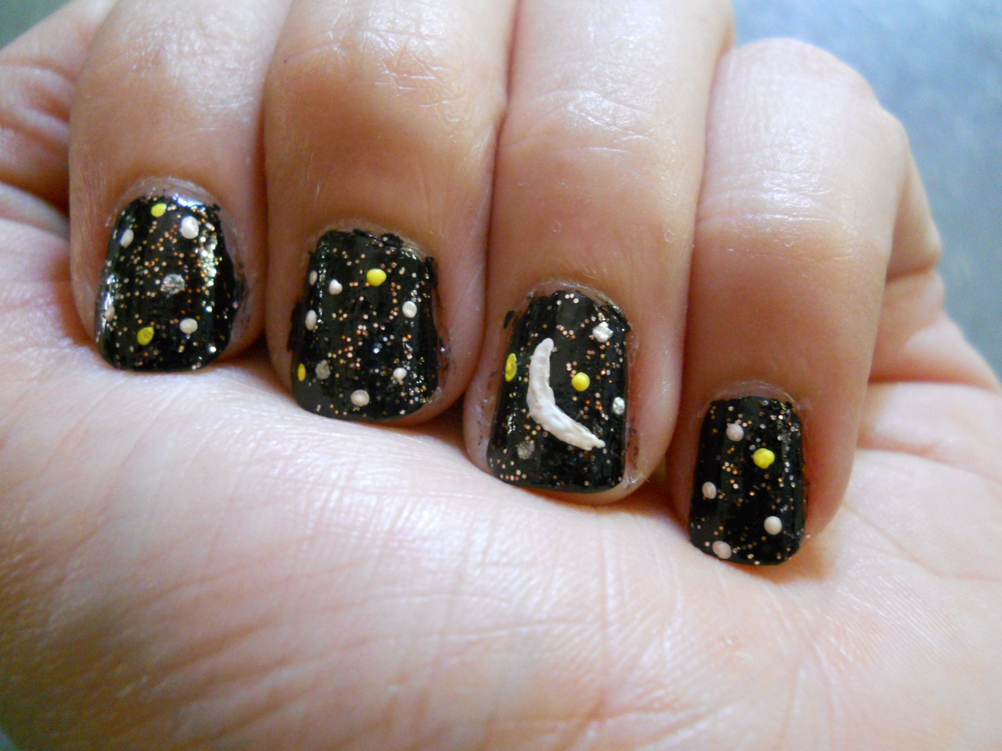 Starry Night Nail Art