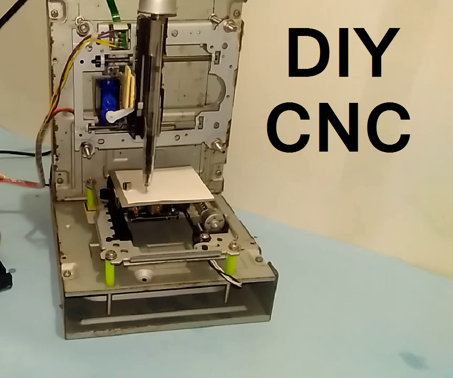 How to Make Arduino Based Mini CNC Plotter Using DVD Drive 