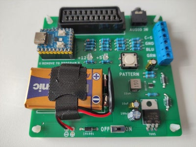 DIY Portable RGB CRT Test Pattern Generator