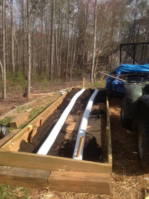 Raised Garden With Seep Irrigation System