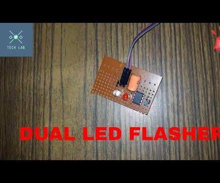 DUAL LED BLINKER USING 555 TIMER IC