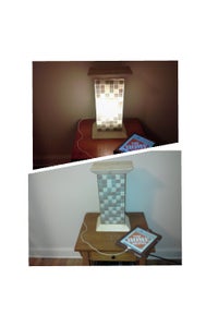 Modern Lamp With IPhone Charger