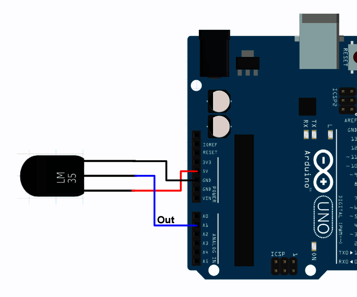 Lm35 on sale temperature sensor