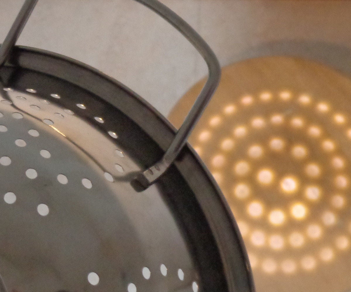 Colander Effect Lamp Using a Magnifying Glass 10 Steps Instructables