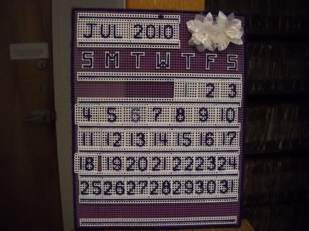 (6) Perpetual Calendar DaKine Plastic