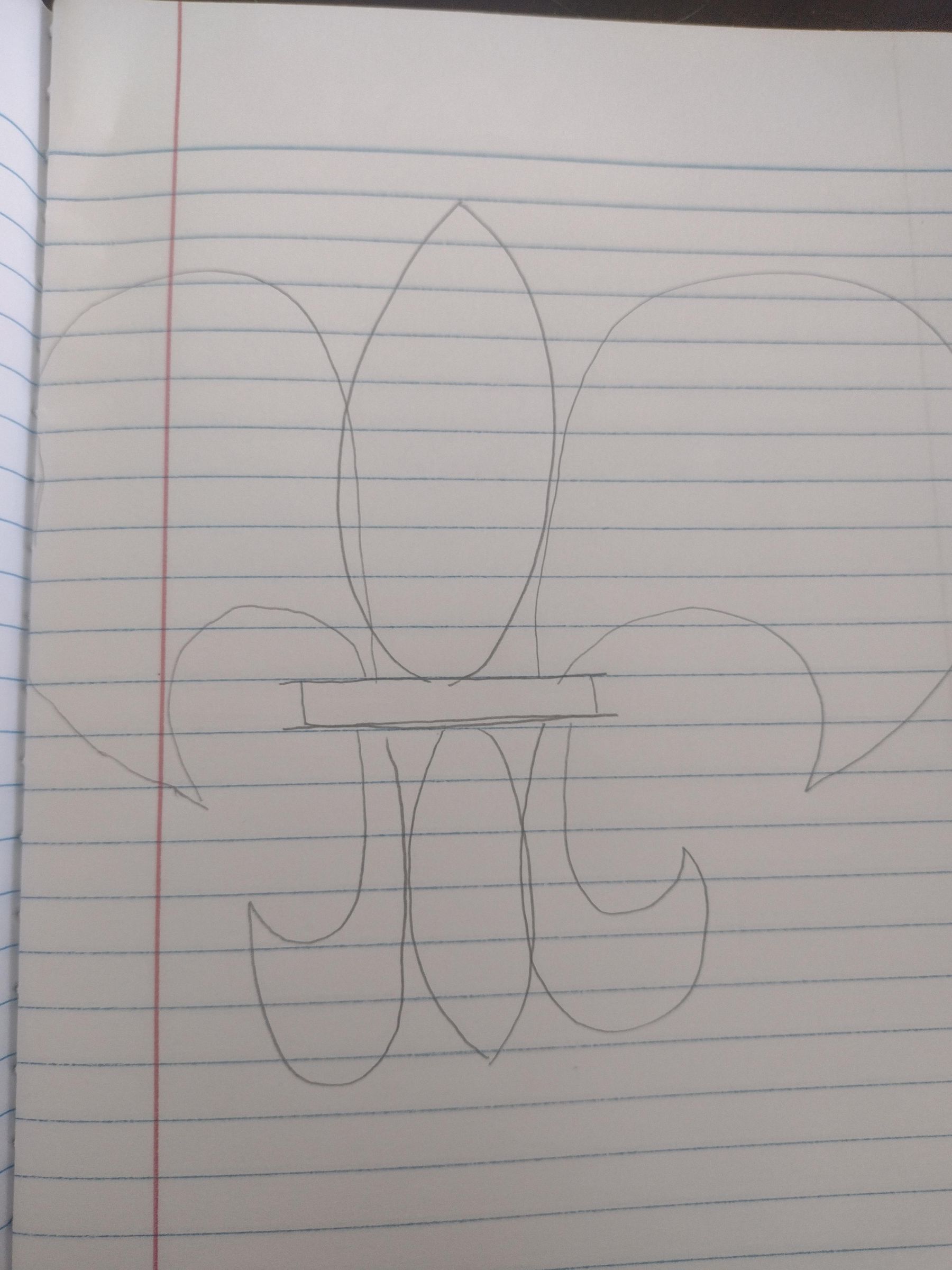 How to Draw a Fleur De Lis 5 Steps Instructables