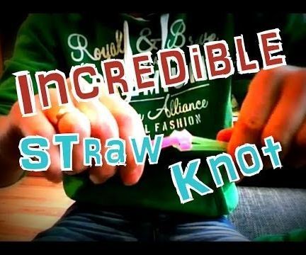 Magic Straw Knot - Party Trick