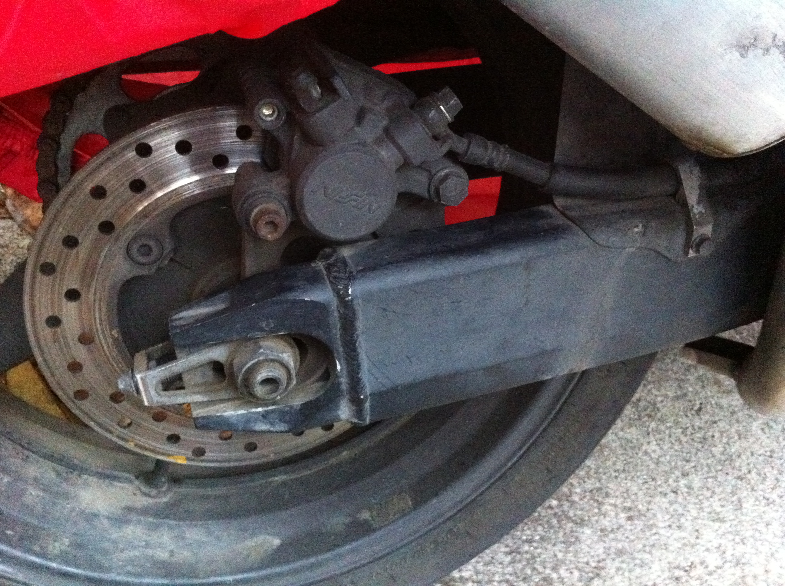 How to Add Swingarm Spool Mounts to a Honda F4i