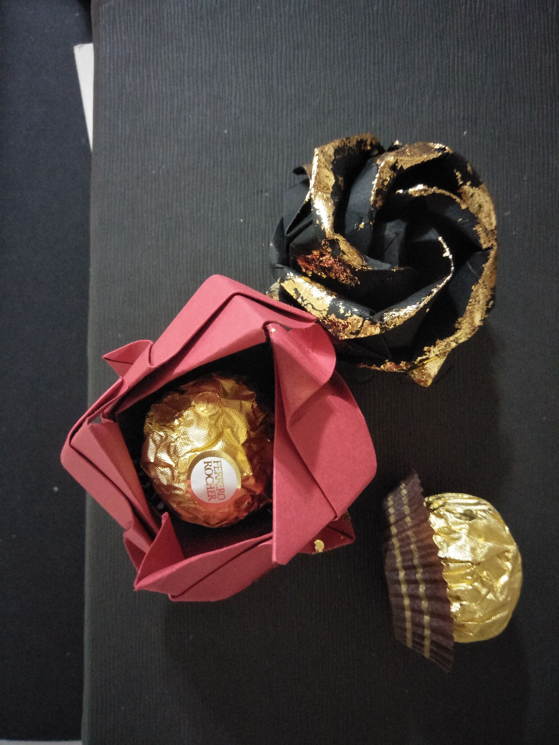 Origami Rose Ferrero Rocher GiftFavors 19 Steps (with Pictures