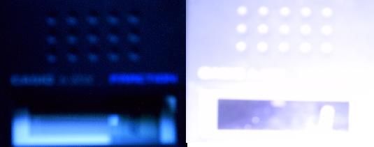 Personal Calculator With Turned Display Color.