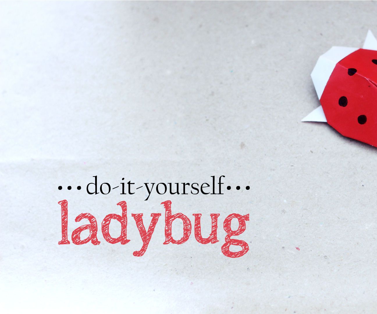 DIY : Origami Ladybug 