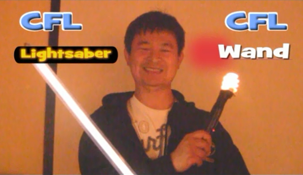 How to make CFL Wand and Lightsaber The World's First DIY Cool devices to make for summer project