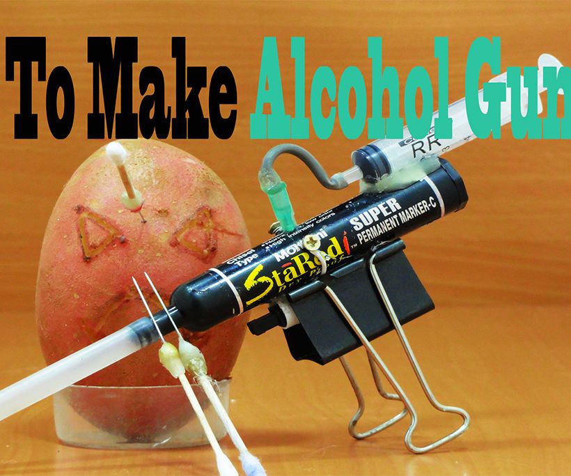 How to Make Alcohol Gun POCKET Life Hacks .