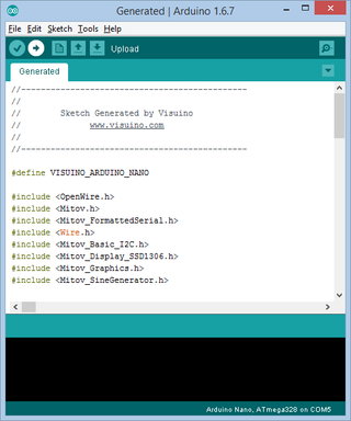 Arduino Nano Bitmap Animation In Ssd1306 I2c Oled Display With Visuino