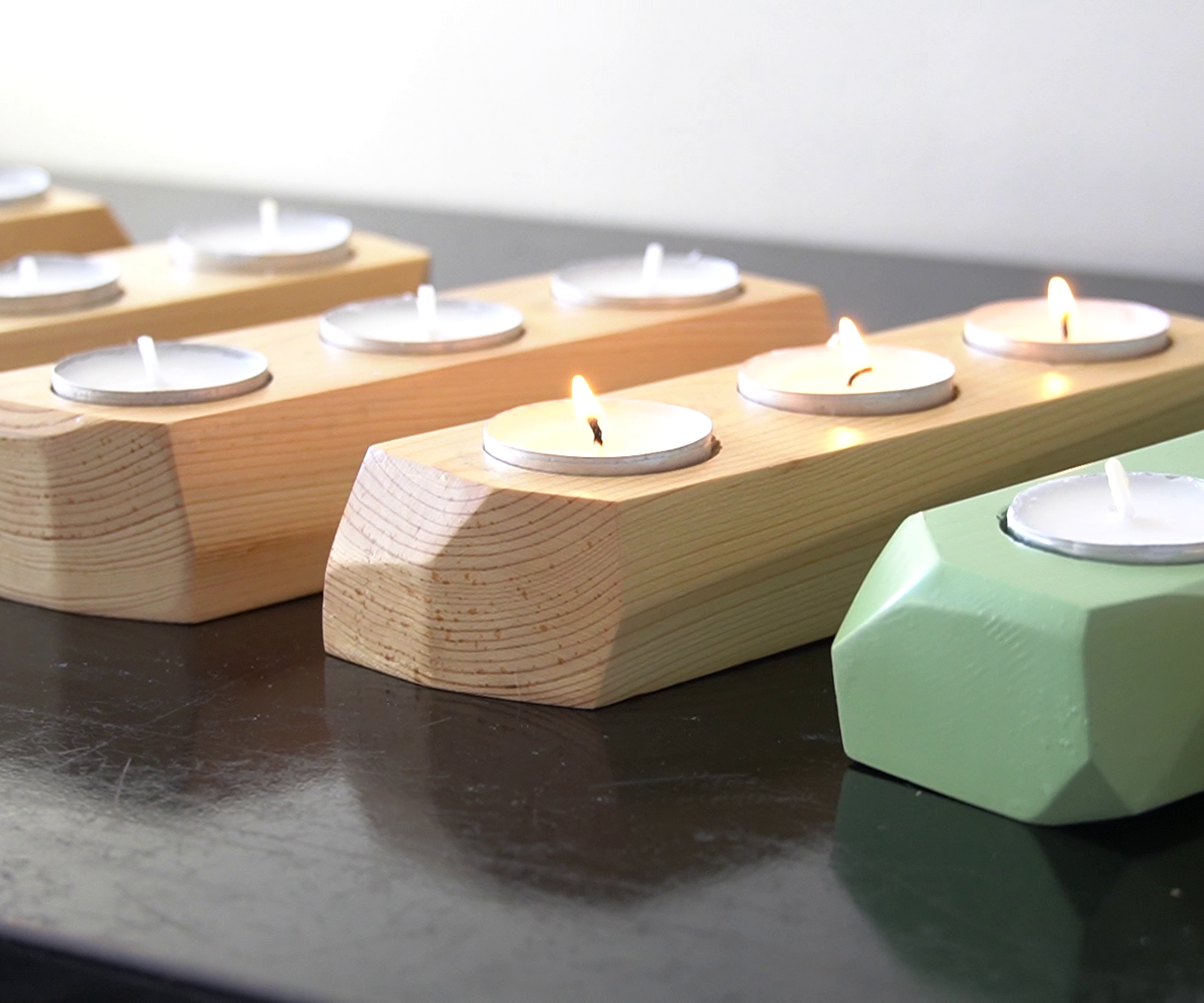 Modern Geometric Candle Holders