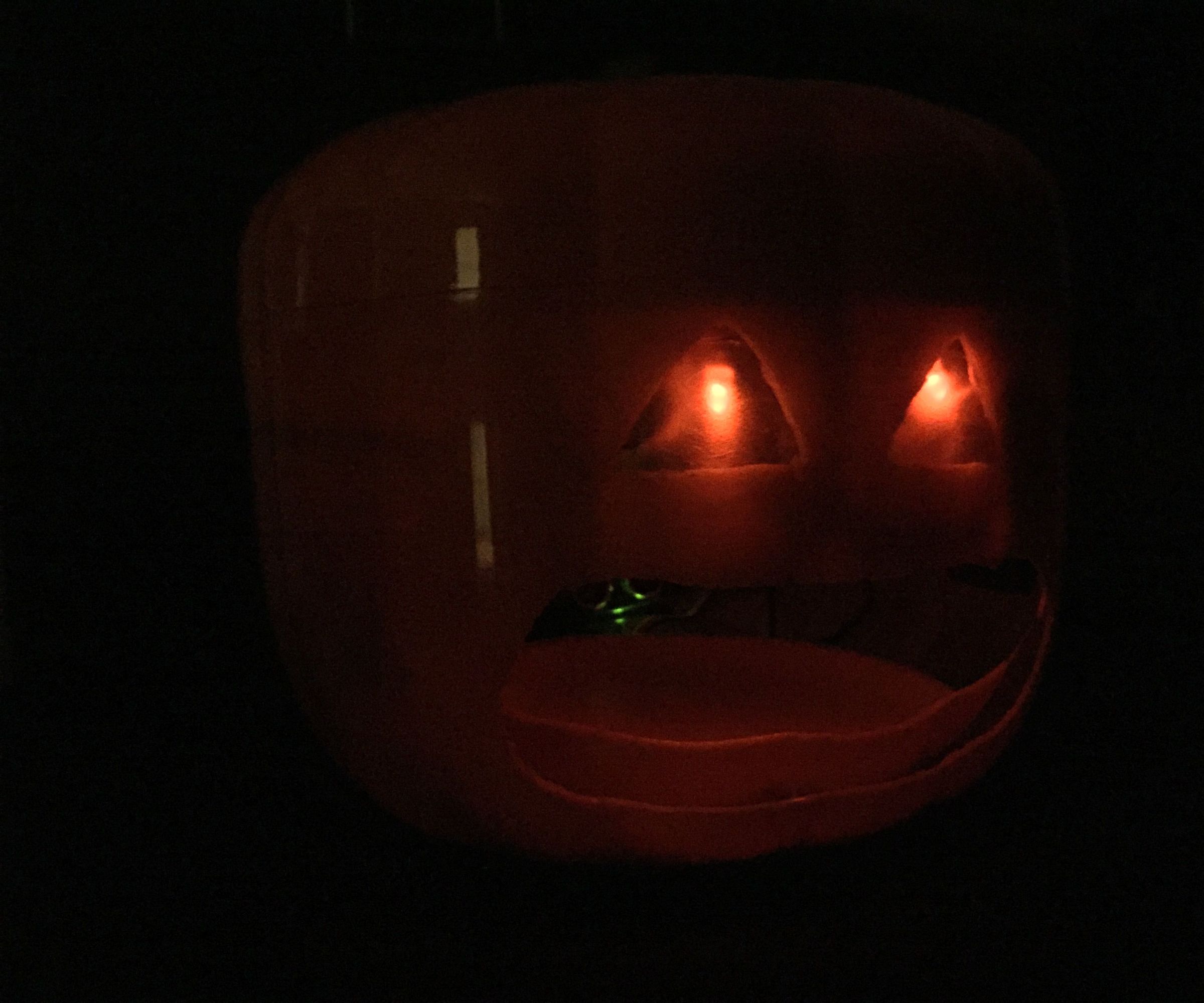 Biting Jack-O-Lantern Candy Bowl