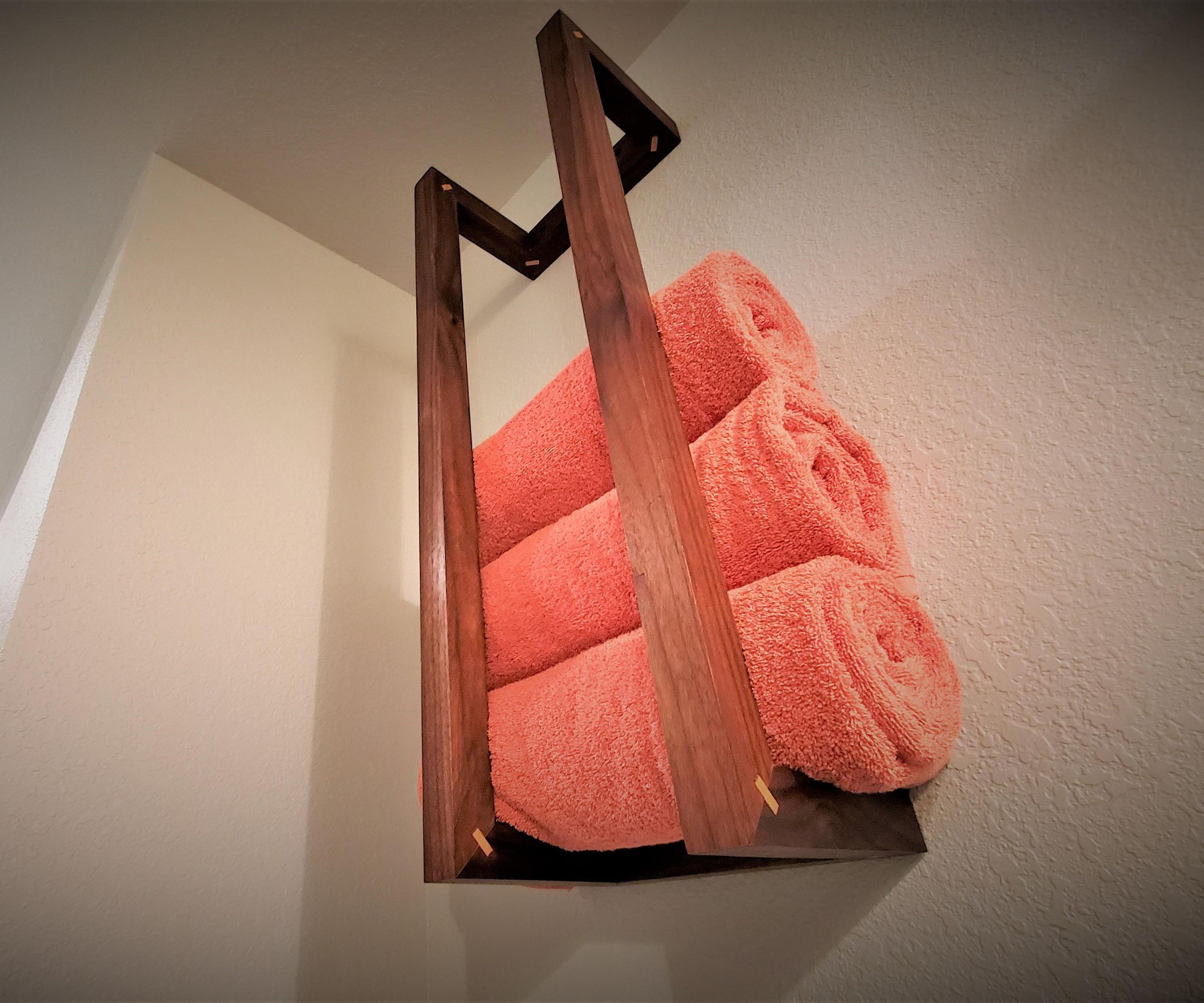 DIY Wood Towel Holder