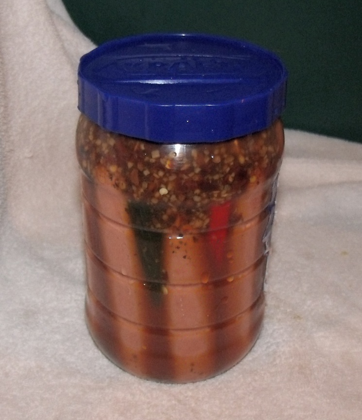 Spicey Pickled Dogs or Homemade Bahama Mama's