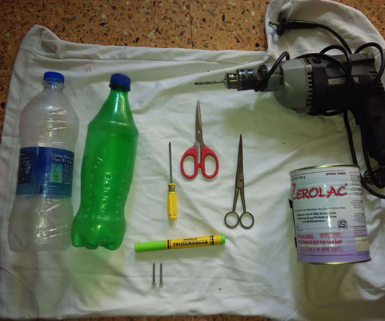 Reuse Water Bottles As Multipurpose Holders.