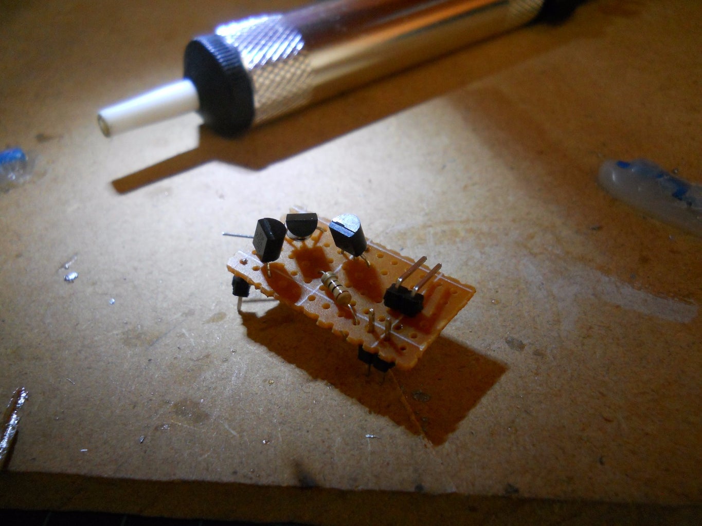 Soldering the Transistors