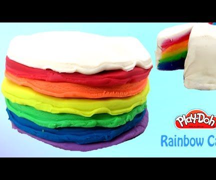Play Doh Cake | Play Doh Rainbow Cake With Playdough | PlayDoh Food 