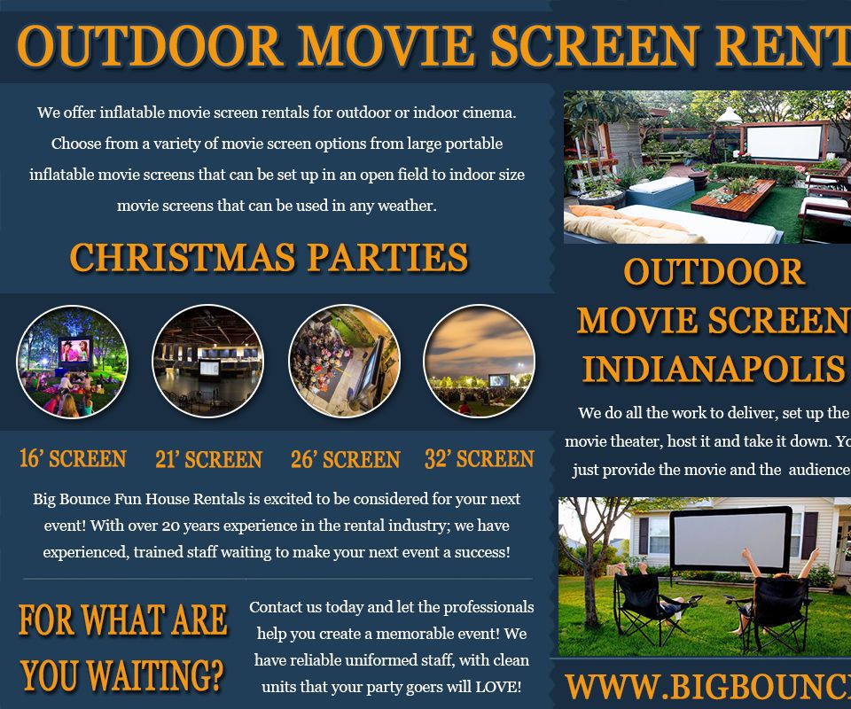 Outdoor Movie Screen Rental Indianapolis IN