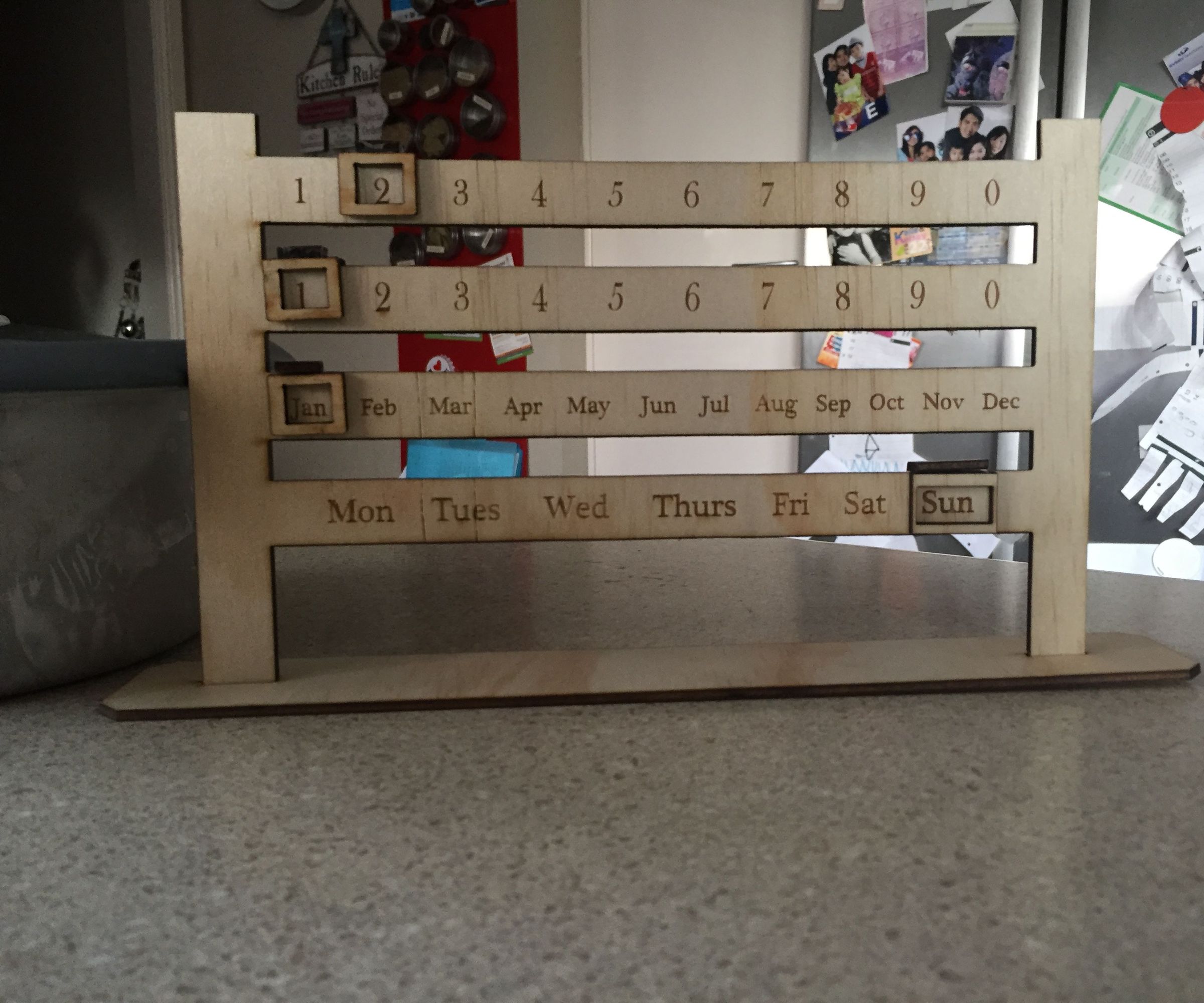 LASER CUT CALENDAR