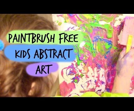 Recycled Abstract Kids Art