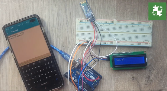 Arduino UNO + Module Bluetooth HC-05 + LCD 16x2 I2C : 4 Steps ...