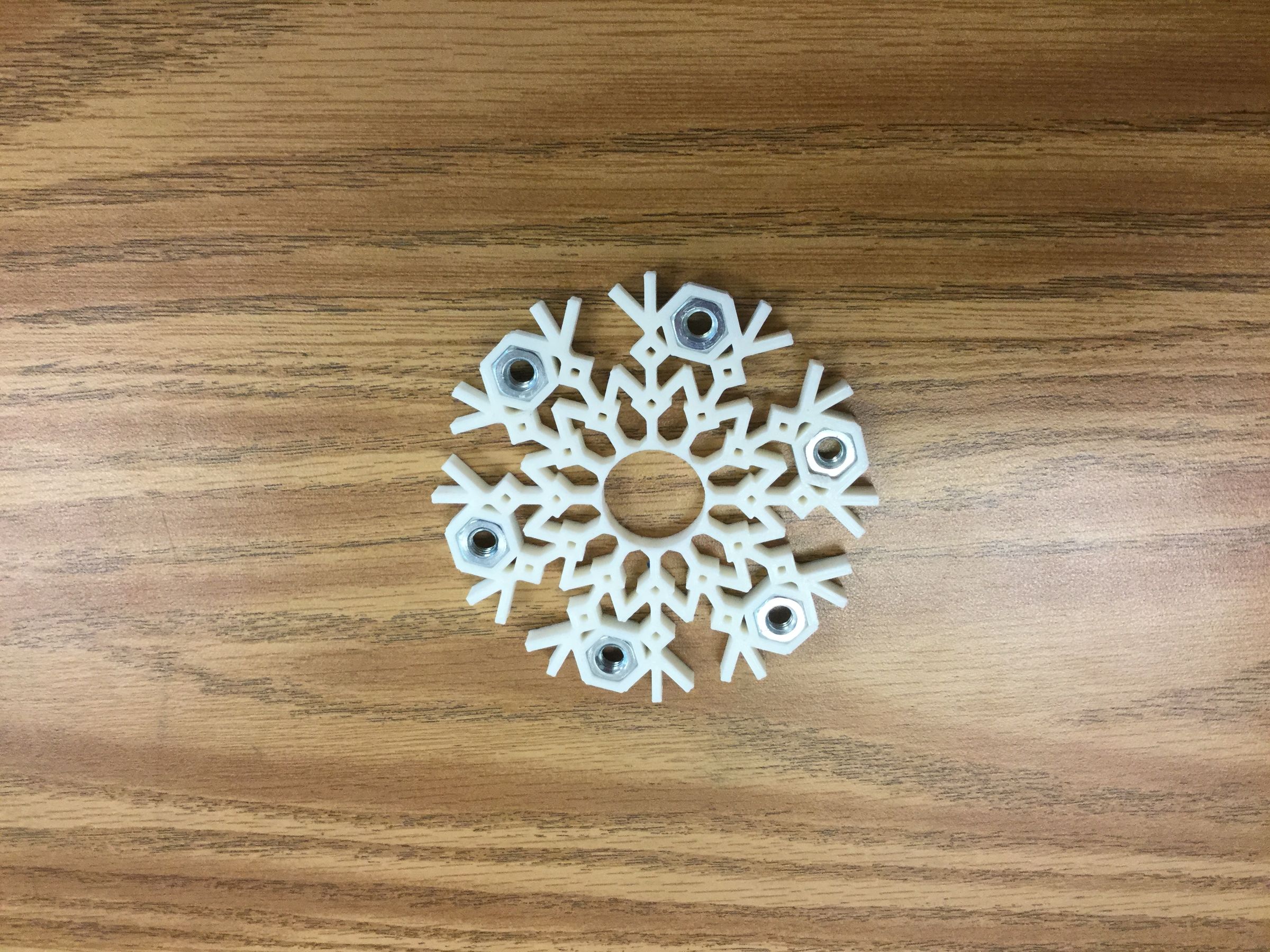 Snowflake Fidget Spinner 3 Steps Instructables