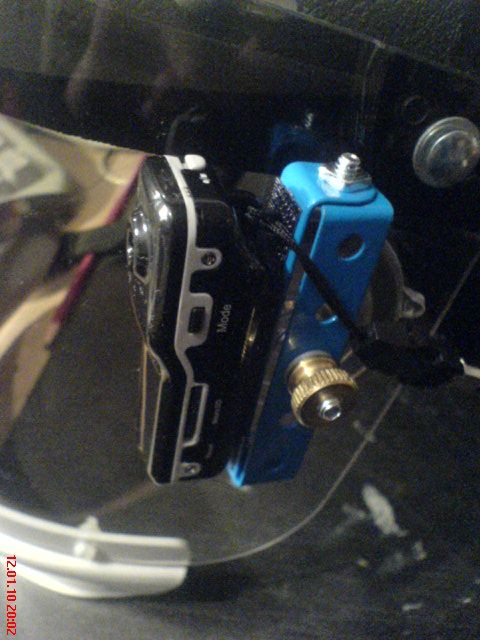 helmet-mount for a micro-DV camera