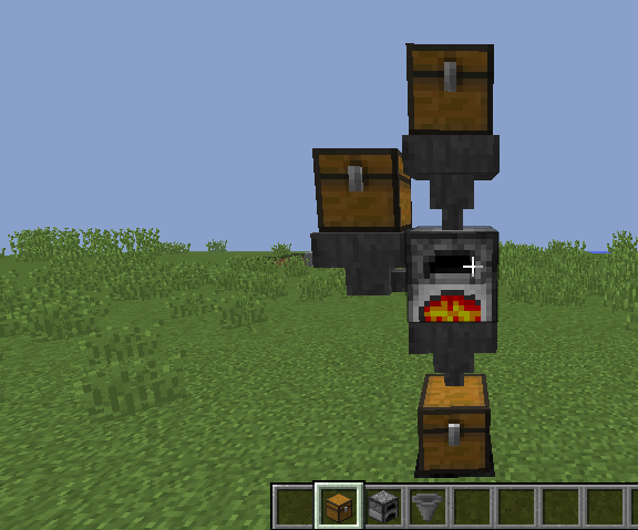 Fully Automatic Minecraft Furnace. 