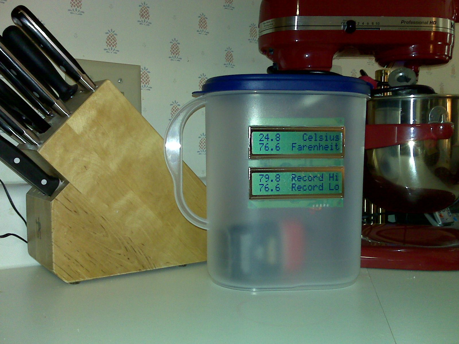 PICAXE Pitcher Perfect Thermometer