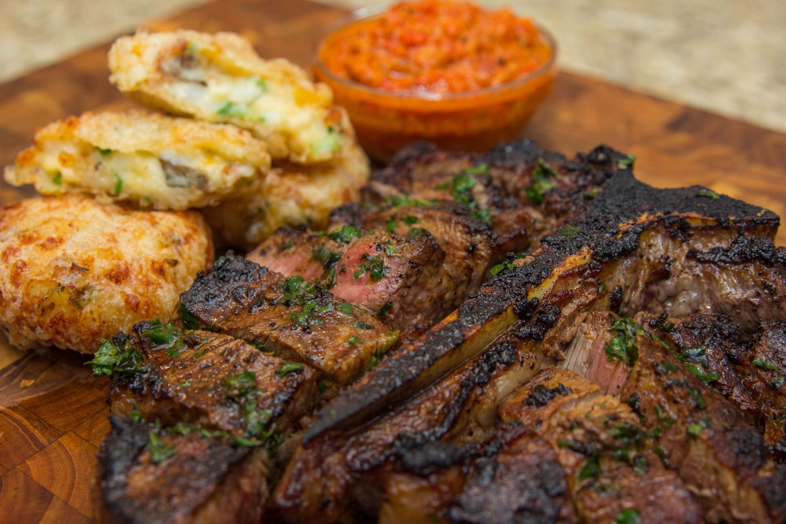 The Ultimate Porterhouse Steak W/ Citrus Herb Butter (with Pictures