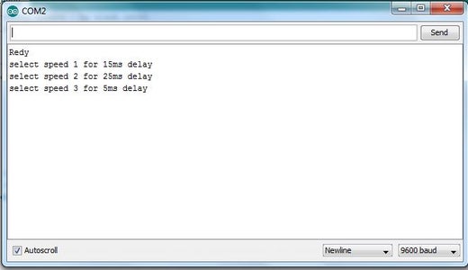 Control Servo With Serial Monitering 