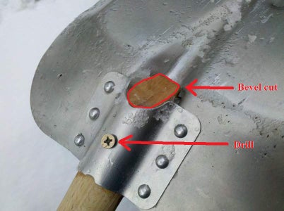 Cut and Drill the Wood Broom Handle