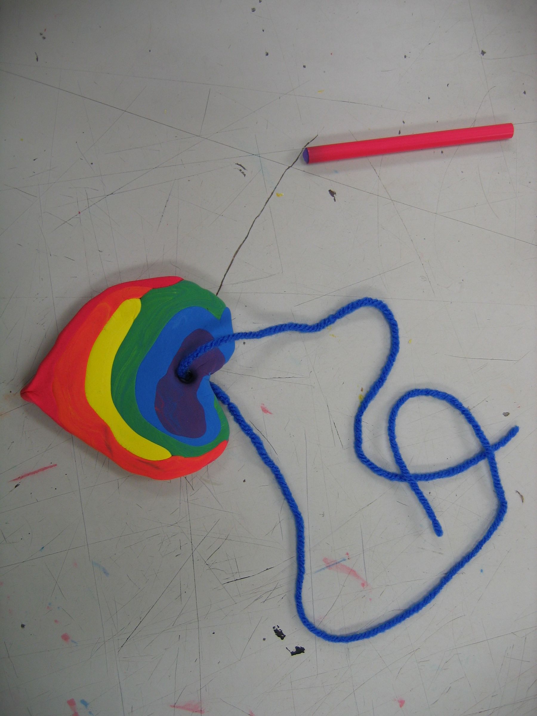 Rainbow Heart Color Theory Project