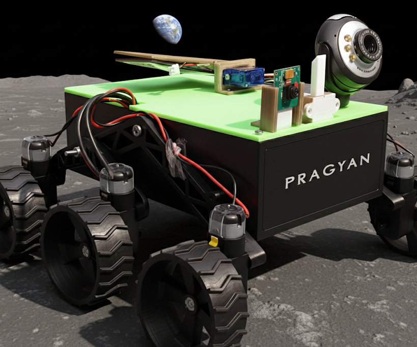 Working Model of Chandrayaan-3 Pragyan Lunar Rover