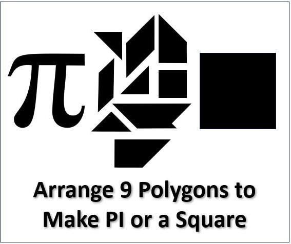 A Pi (π) + Square Tangram Puzzle