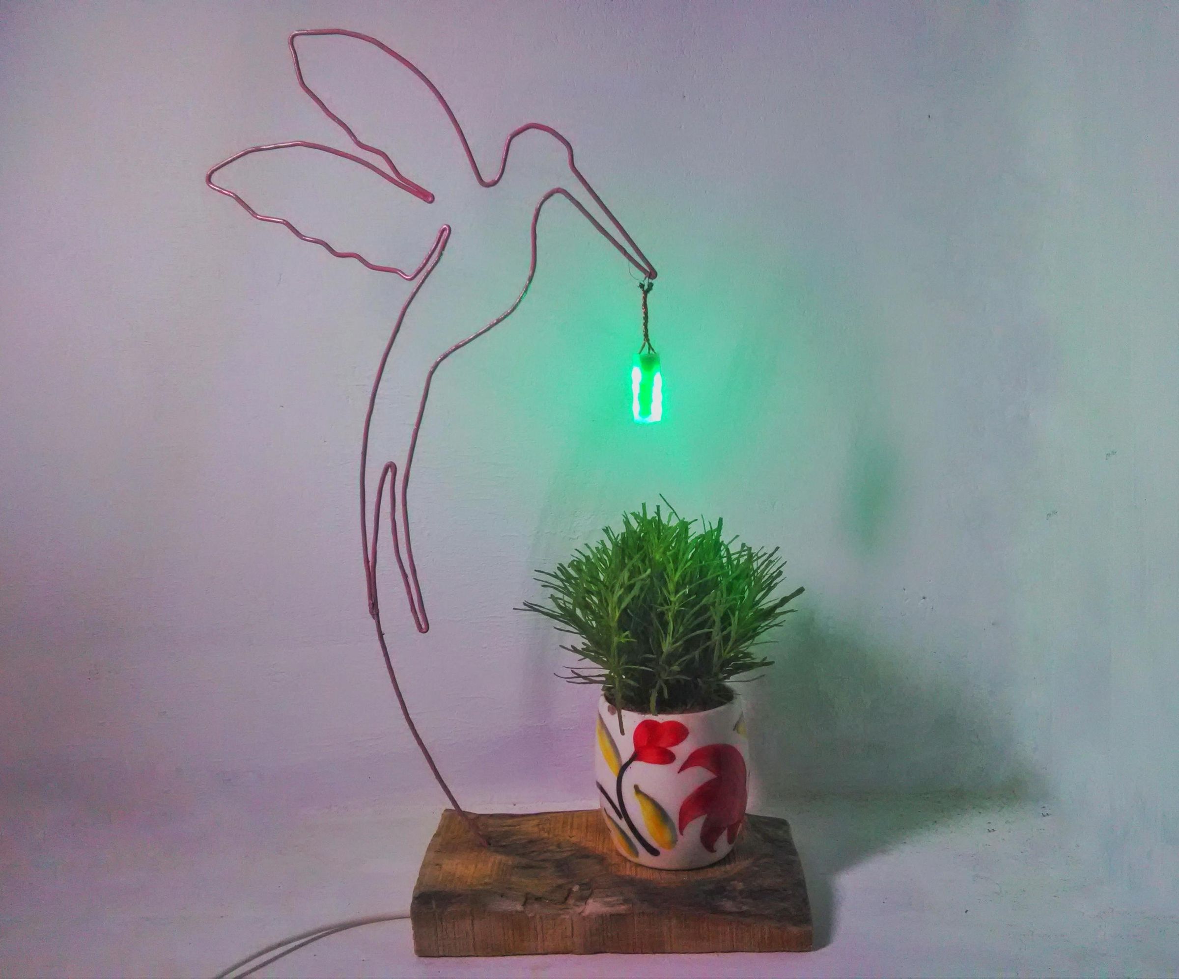 Wire Bird Table Decor