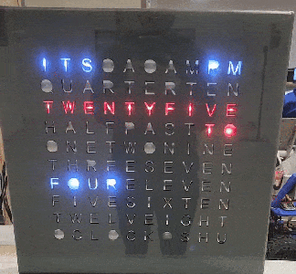 Homemade Word Clock