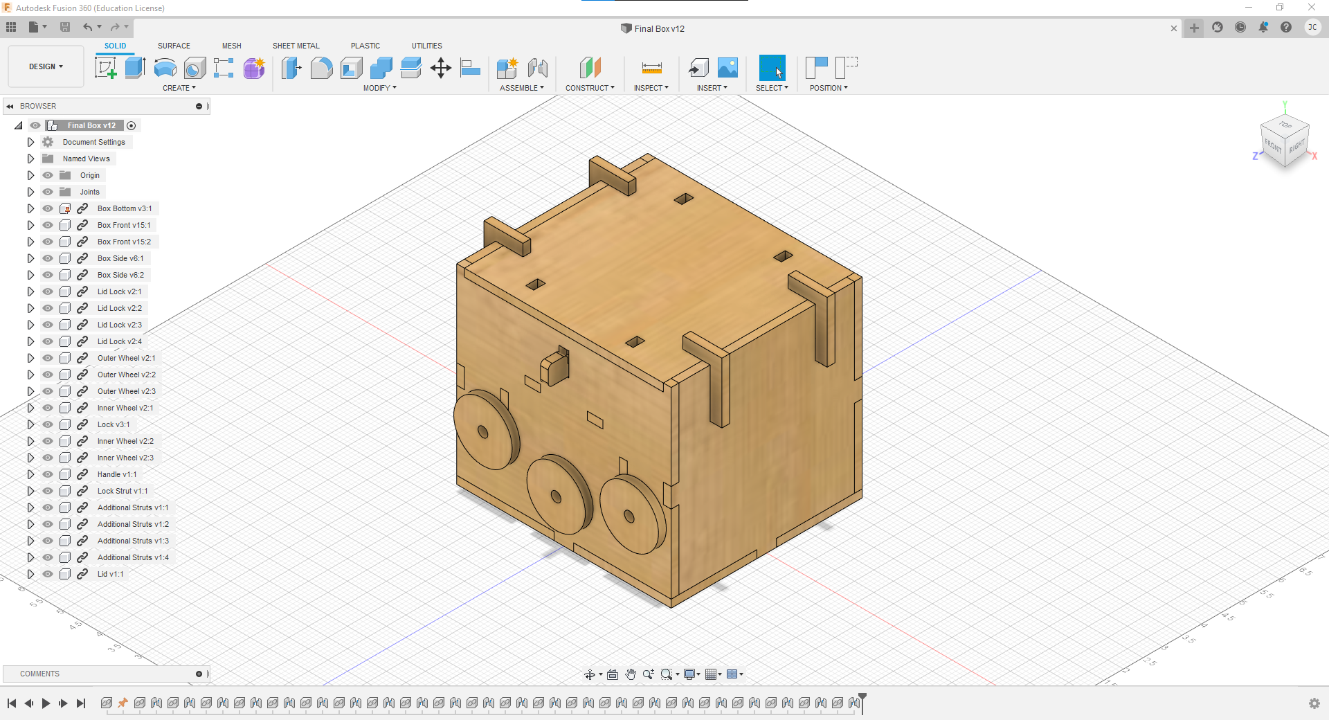 autodesk fusion tackle box Learning Fusion 360 by Modeling a Puzzle Box for Laser Cutting : 6 Steps  (with Pictures)