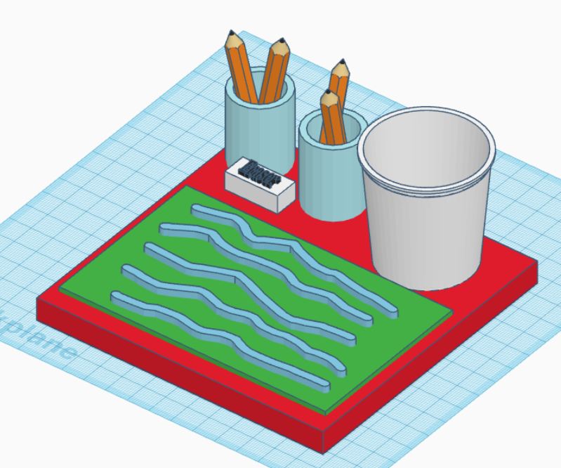 Tinkcercad Entry Desk Tidy 